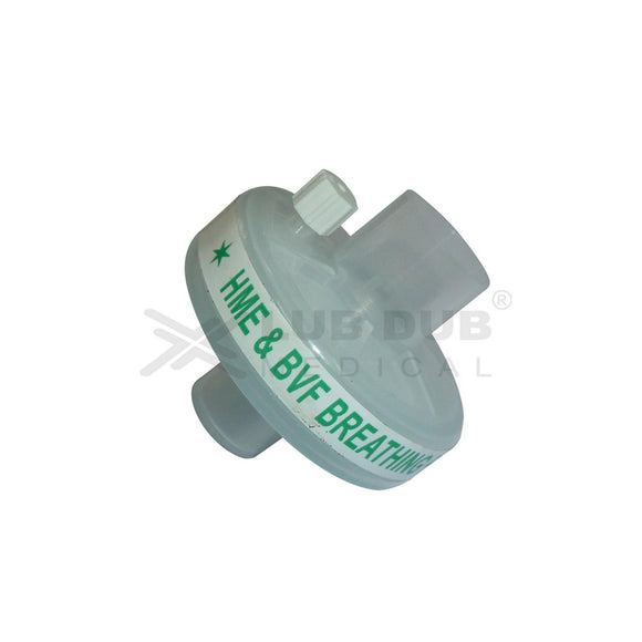 Buy Disposable HME + BV Filter Pediatric Latex Free. Heat moisture exchanger with bacteria & virus filter for pediatric ICU ventilator circuits. Fast shipping across India.