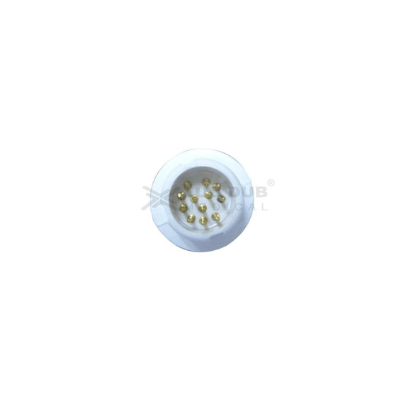 3 Lead ECG Cable Compatible with HP 12 Pin Clip type - LubdubBazaar