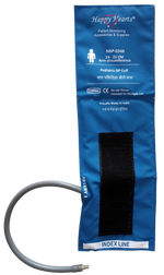 Happy Hearts Reusable NIBP Cuff Pediatric Single Tube Royal Blue 14-21cm PU - LubdubBazaar