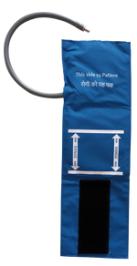 Happy Hearts Reusable NIBP Cuff Pediatric Single Tube Royal Blue 14-21cm PU - LubdubBazaar