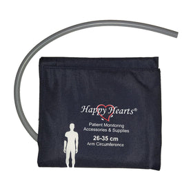 Reusable NIBP Cuff Adult Single Tube Dark Blue 26-35cm - LubdubBazaar