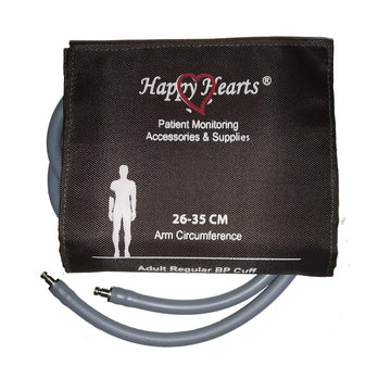 BP Cuff Happy Hearts Adult Double Tube 26-35cm With 0.8mtrs Tubing