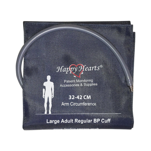 Buy NIBP Reusable Cuff Large Adult Single Tube 33-43cm Happy Hearts Dark Blue. Reusable BP Cuff / Blood Pressure Cuff. Fast shipping across India.