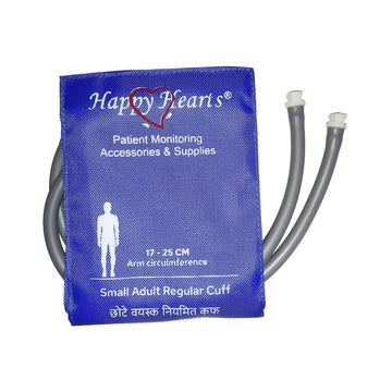 Buy NIBP Reusable Cuff Small Adult Double Tube 17-25cm Happy Hearts Royal Blue LDM. Reusable BP Cuff. Fast shipping across India.