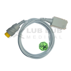 Spo2 Extension Cable Compatible with  L&T  Planet / Planet 50/star 50/Planet 40 12 pin - LubdubBazaar