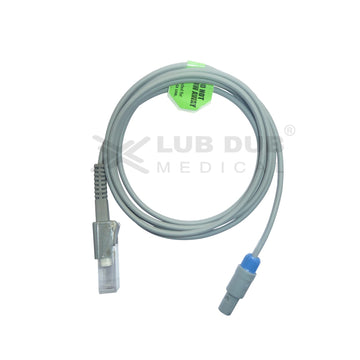 Spo2 Extension Cable Compatible with Bpl cleo/ultima/Excello Eco/Eco Schiller Truescope II 5 Pin Redal Connector - Single Notch