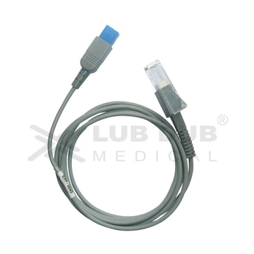 Spo2 Extension Cable Compatible with HP Halfmoon 8 Pin to DB9