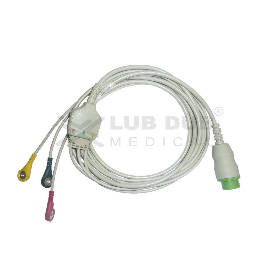 3 Lead ECG Cable Compatible with Schiller  