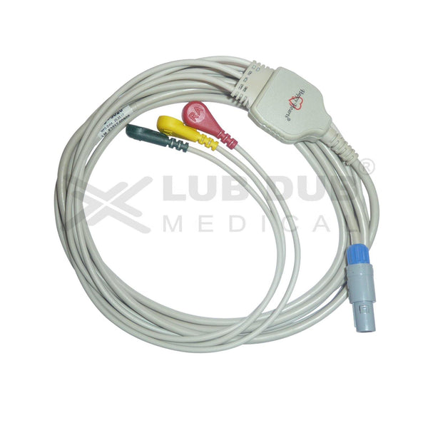 3 Lead ECG Cable Compatible with Bpl 