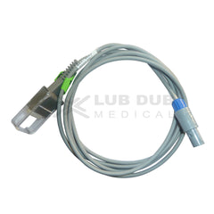 Spo2 Extension Cable Compatible with BPL Excello/agies 7 Pin Redal Male Connector Single Notch - LubdubBazaar