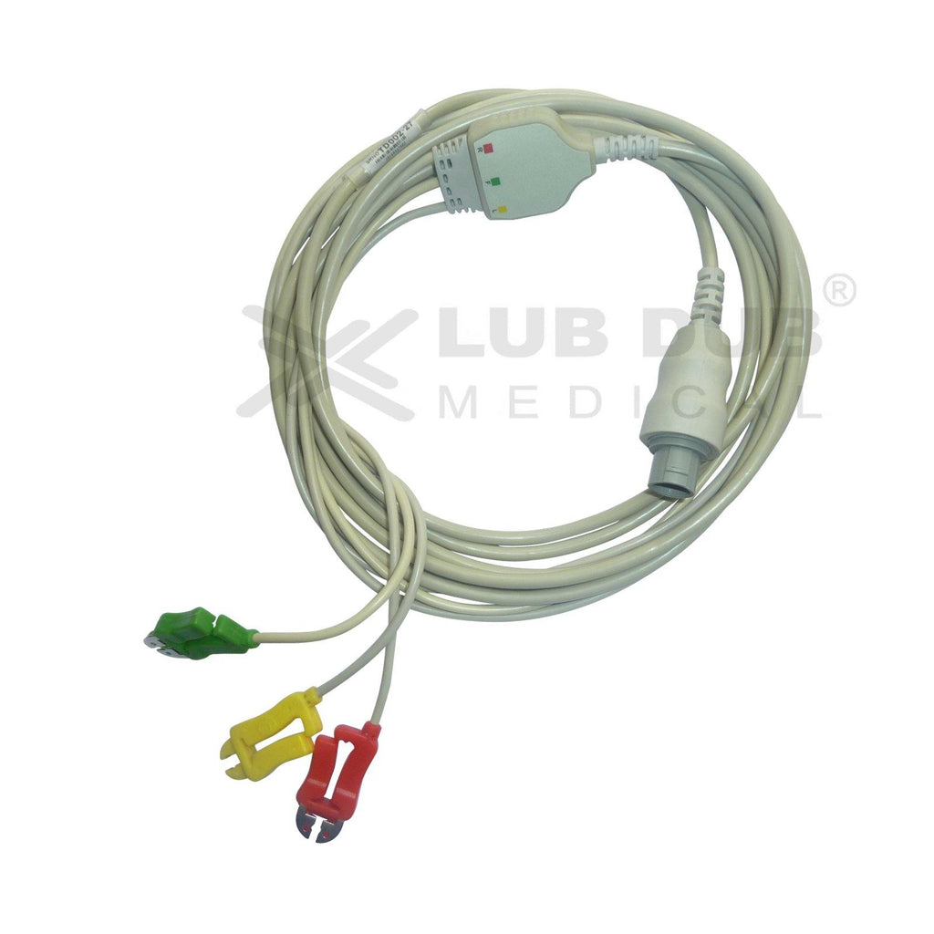 3 Lead ECG Cable Compatible with Bionet 