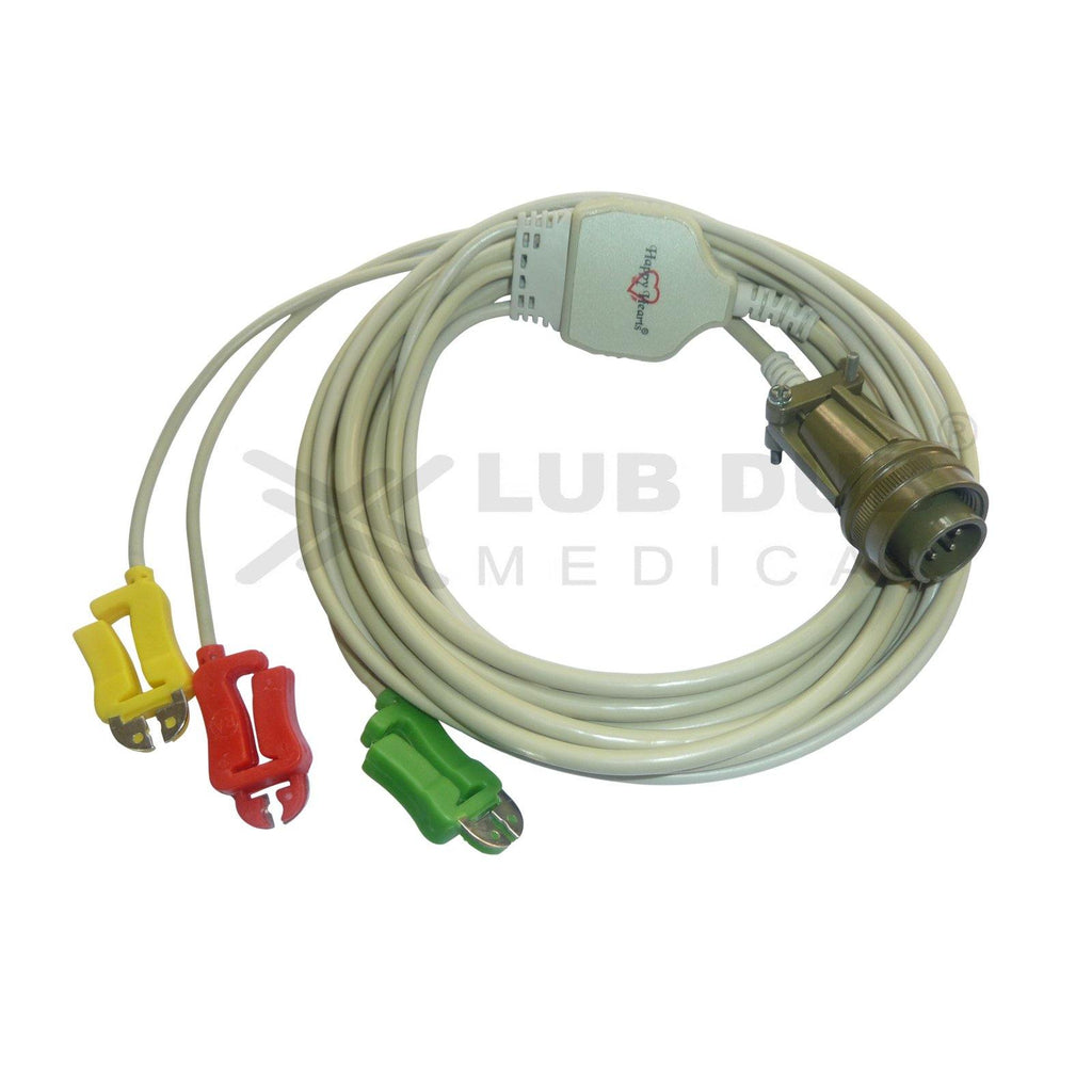 3 Lead ECG Cable Compatible with Bpl 