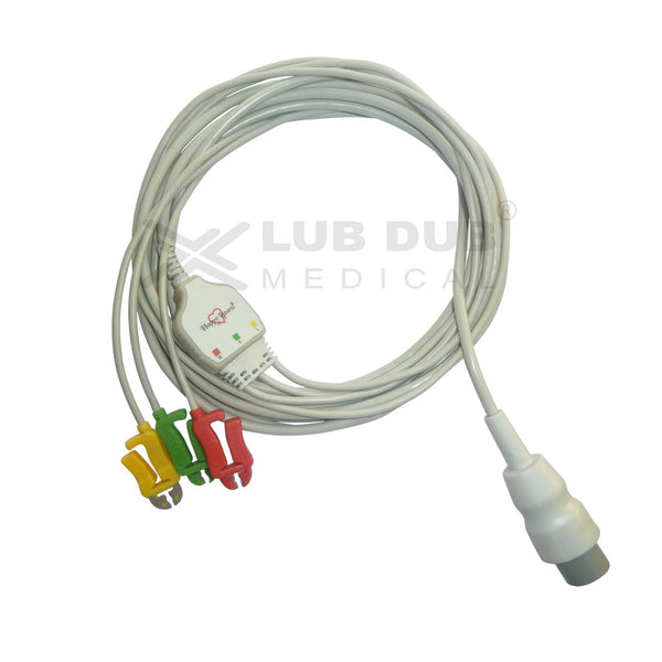 3 Lead ECG Cable Compatible with Spacelab  