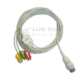 3 Lead ECG Cable Compatible with Spacelab  
