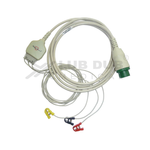 3 Lead ECG Cable Compatible with L&T  