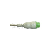 3 Lead ECG Cable Compatible with L&T  12 Pin Clip type - LubdubBazaar