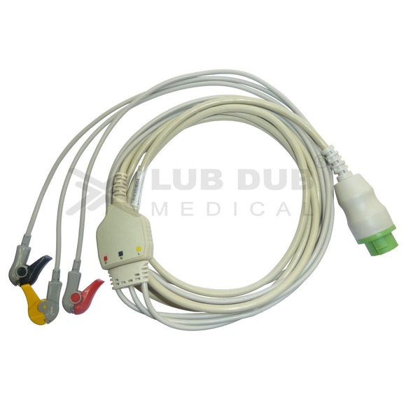 3 Lead ECG Cable Compatible with L&T  