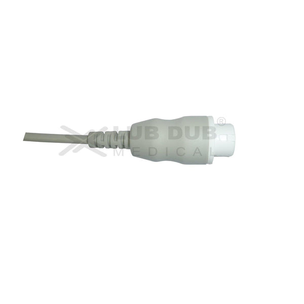3 Lead ECG Cable Compatible with HP 12 Pin Clip type - LubdubBazaar
