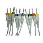 10 Lead ECG Cable Compatible with Edan 4mm 15 pin Banana type - LubdubBazaar