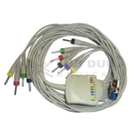 10 Lead ECG Cable Compatible with uniem 4mm centronic connector banana type