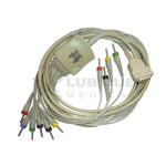 10 Lead ECG Cable Compatible with GE 4mm 15 pin Banana type