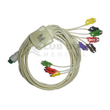 10 Lead ECG Cable  Compatible with schiller 12 pin clip type