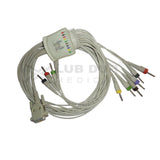 10 Lead ECG Cable  Compatible with BPL 8108R/8208/8408/9108/6108-T 4mm 15 pin Banana type