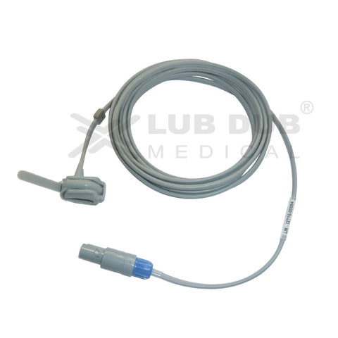 Spo2 Neonatal 3 Mtr Probe Compatible with Welcare 5 Pin D/n 80ᴼ Rubber type