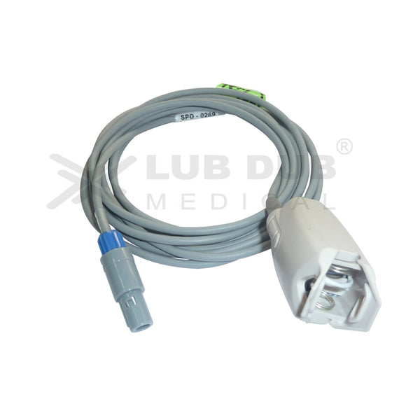 Spo2 Adult  3 Mtr Probe Compatible with BLT/Akas/Schiller TruscopeII 5 Pin Redel Clip type
