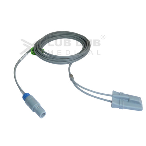 Spo2 Pediatric  3 Mtr Probe Compatible with Uniem/Welcare 6 Pin S/n Digital Rubber type