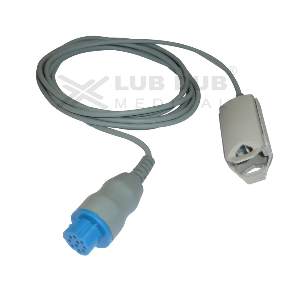 Spo2 Adult 3 Mtr Probe Compatible with Datex S5 10 Pin clip type
