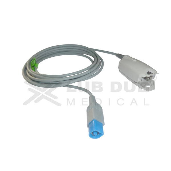 Spo2 Adult 3 Mtr Probe Compatible with HP MP20/40 Halfmoon/8pin clip type