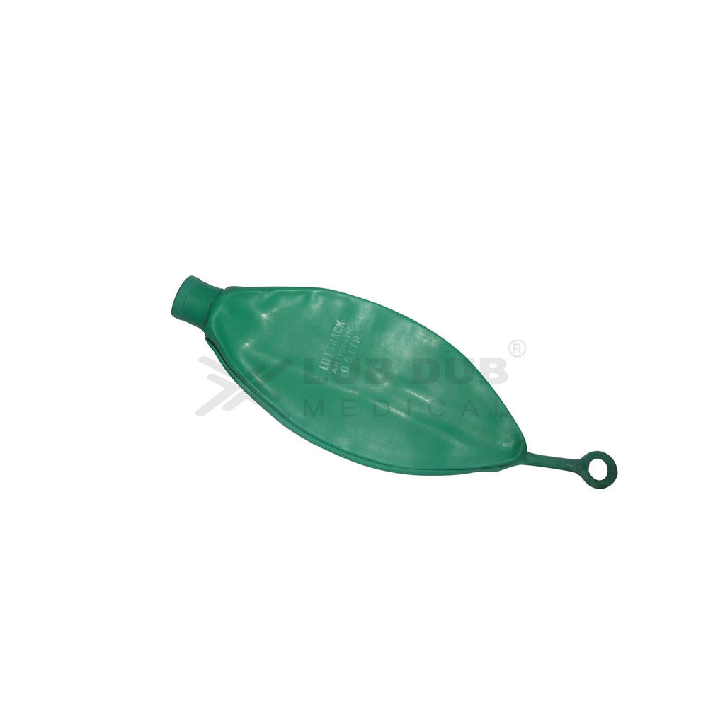 Rebreathing Bag With Ring 0.5 Ltr Green (15mm)