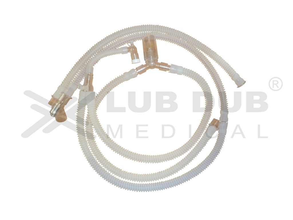 Reusable Silicon Single Heated Wire Ventilator Circuit Pediatric S.W.T - LubdubBazaar