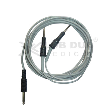 Buy Patient Plate Cable L&T Double Banana to L&T connector. Diathermy earth pad cable for OT use. Fast shipping across India.