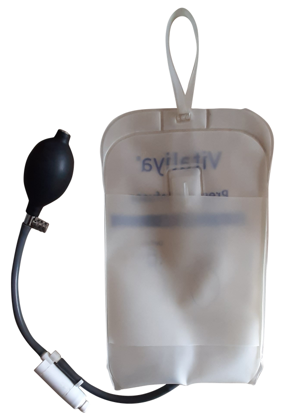 Buy Pressure Infusion Bag 500cc Piston Gauge with Stopcock Vitaliya. Medical-grade pressure infusion bag. Fast shipping across India.