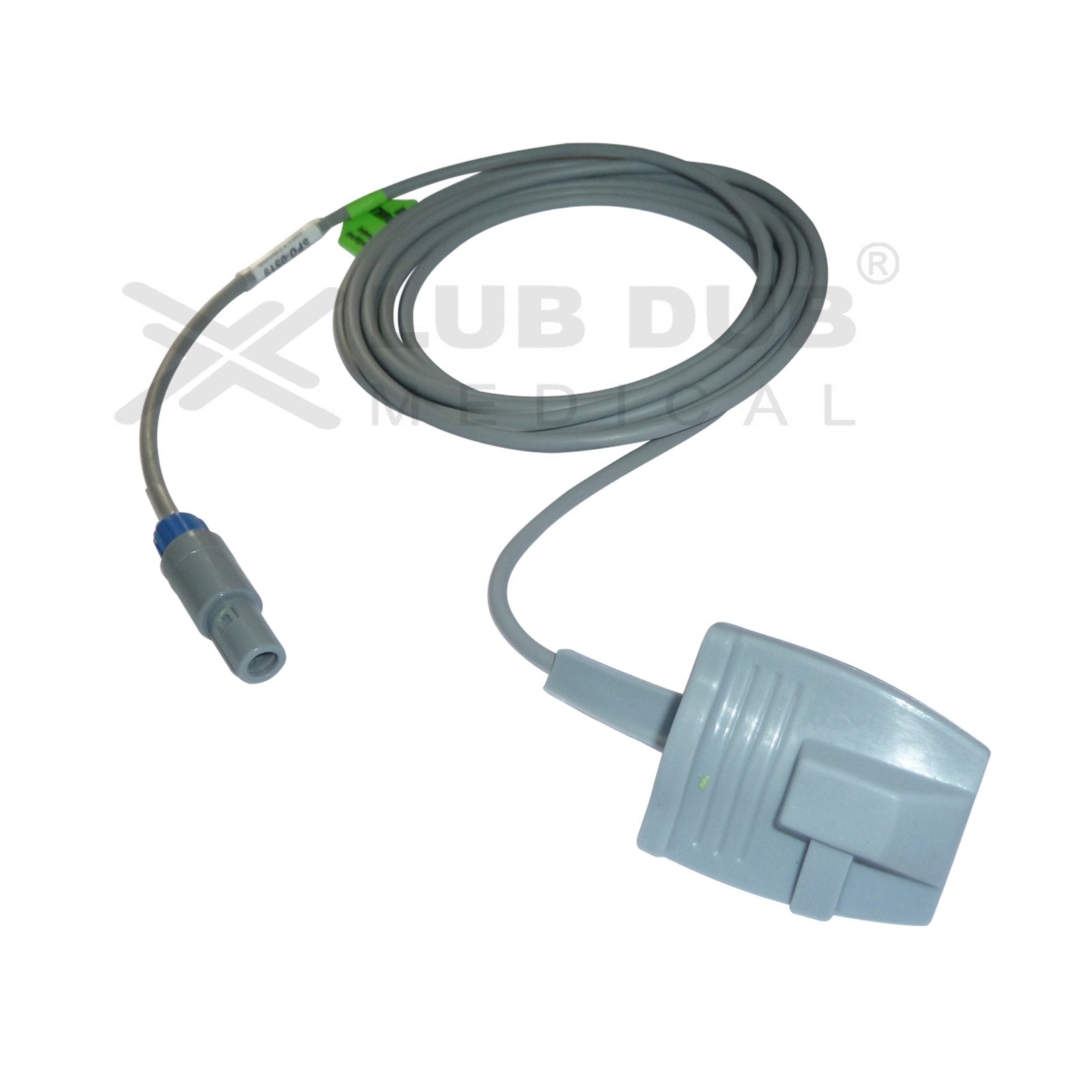 Spo2 Rubber Machine SpO2 Adult 3 Mtr Probe Compatible with BLT 5 Pin S/N Rubber Type ...