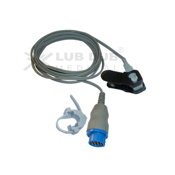 Spo2  Neonatal 3 Mtr Probe Compatible with Schiller Truescope Mini 12 Pin (8) D Y Cum type - LubdubBazaar