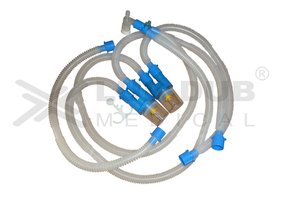 Buy Disposable Dual Heated Wire Ventilator Circuit (DWT) Pediatric. Heated wire breathing circuit for pediatric ICU ventilators. Fast shipping across India.
