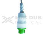 5 Lead ECG Cable Compatible with Cura Medical 12 pin Clip type - LubdubBazaar