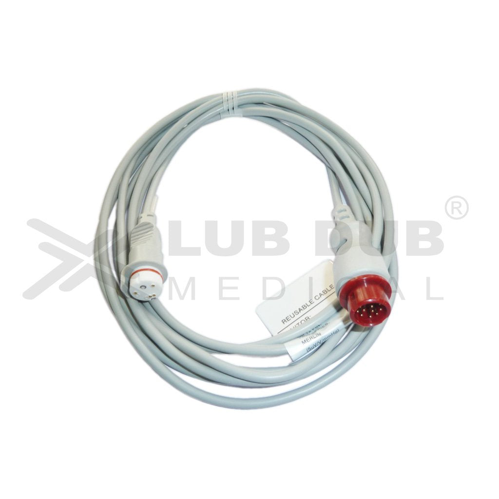 IBP Transducer Cable-BD Compatible With HP 12 Pin