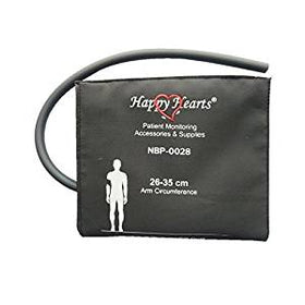 BP Cuff Adult Single Tube 26-35 cm (Dark Grey) - LubdubBazaar