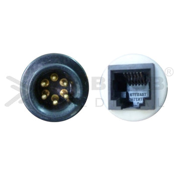 IBP Transducer Cable-Abbott Compatible with Spacelab/Mediaid/Maestros/BPL/Mindray 6 pin 