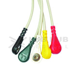 5 Lead ECG Cable Compatible with Schiller Argus 12 pin Clip type - LubdubBazaar