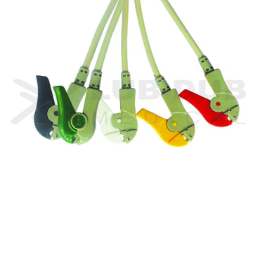 5 Lead ECG Cable Compatible with Mindray  6 Pin Clip type