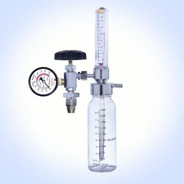 Oxygen Flowmeter With Rotator & Humidifier Bottle