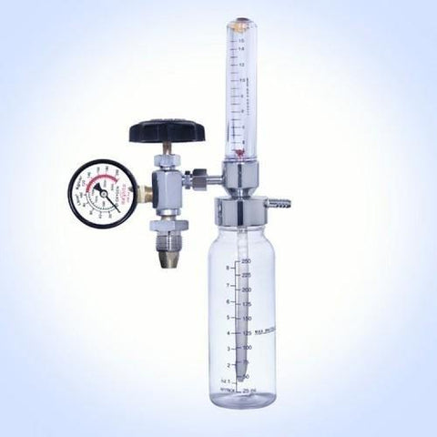 Oxygen Flowmeter With Rotator & Humidifier Bottle - LubdubBazaar